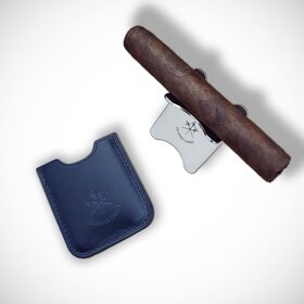 Les Fines Lames Les Fines Lames Cigar Stand with Leather Sheath - Racing Blue