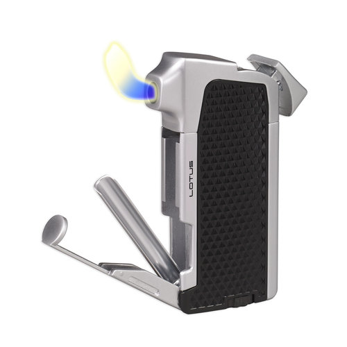 Lotus Lotus Condor Pipe Lighter - Black and Chrome