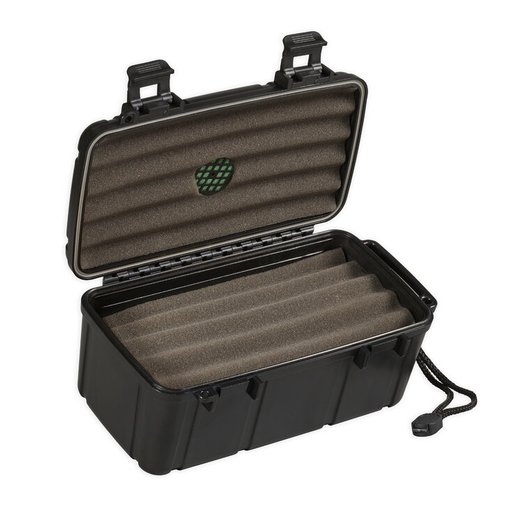 Lotus Lotus VC15 Travel Humidor - Black - Holds 15 cigars