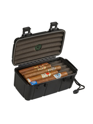 Lotus Lotus VC15 Travel Humidor - Black - Holds 15 cigars