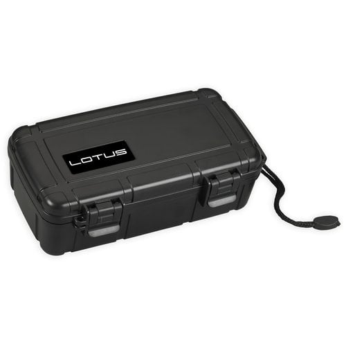 Lotus Lotus VC10 Travel Humidor - Black - Holds 10 cigars