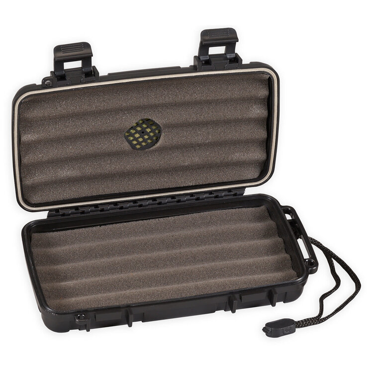Lotus Lotus VC05 Travel Humidor - Black - Holds 5 cigars