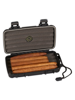 Lotus Lotus VC05 Travel Humidor - Black - Holds 5 cigars