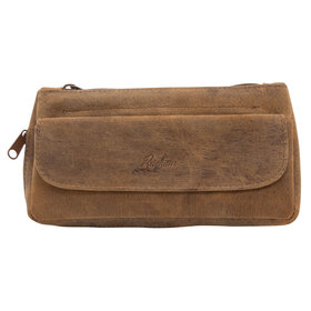 Brigham Pipes Brigham 1 Pipe Case and Tobacco Pouch - Vintage Leather