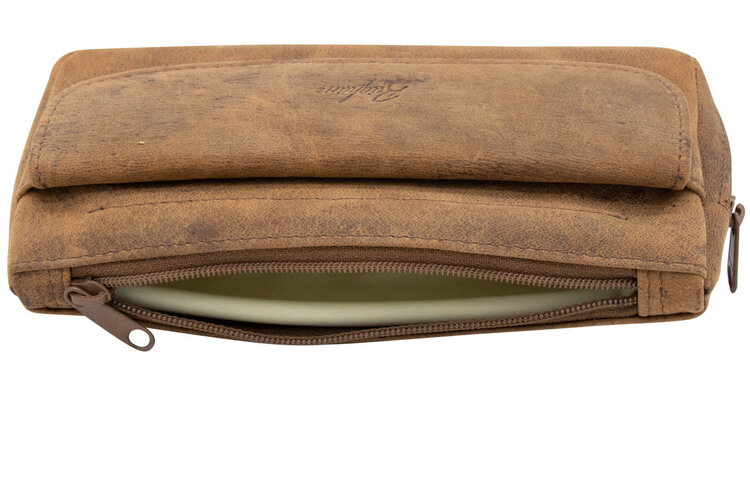 Brigham Pipes Brigham 1 Pipe Case and Tobacco Pouch - Vintage Leather