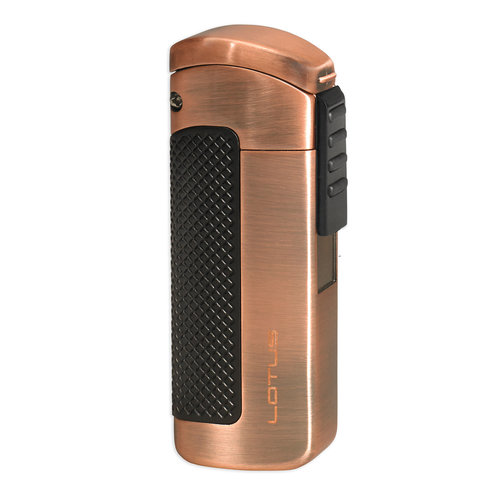 Lotus Lotus CEO Triple Torch Lighter - Brushed Copper and Black Lotus Lotus CEO Triple Torch Lighter - Brushed Copper and Black