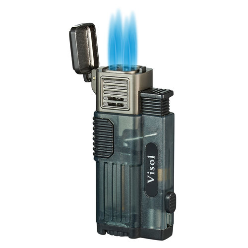 Visol Accessories Visol Cardiff Quad Flame Cigar Lighter - Black