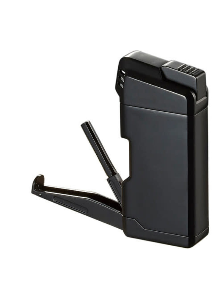 Visol Accessories Visol Epirus Soft Flame Pipe Lighter - Black