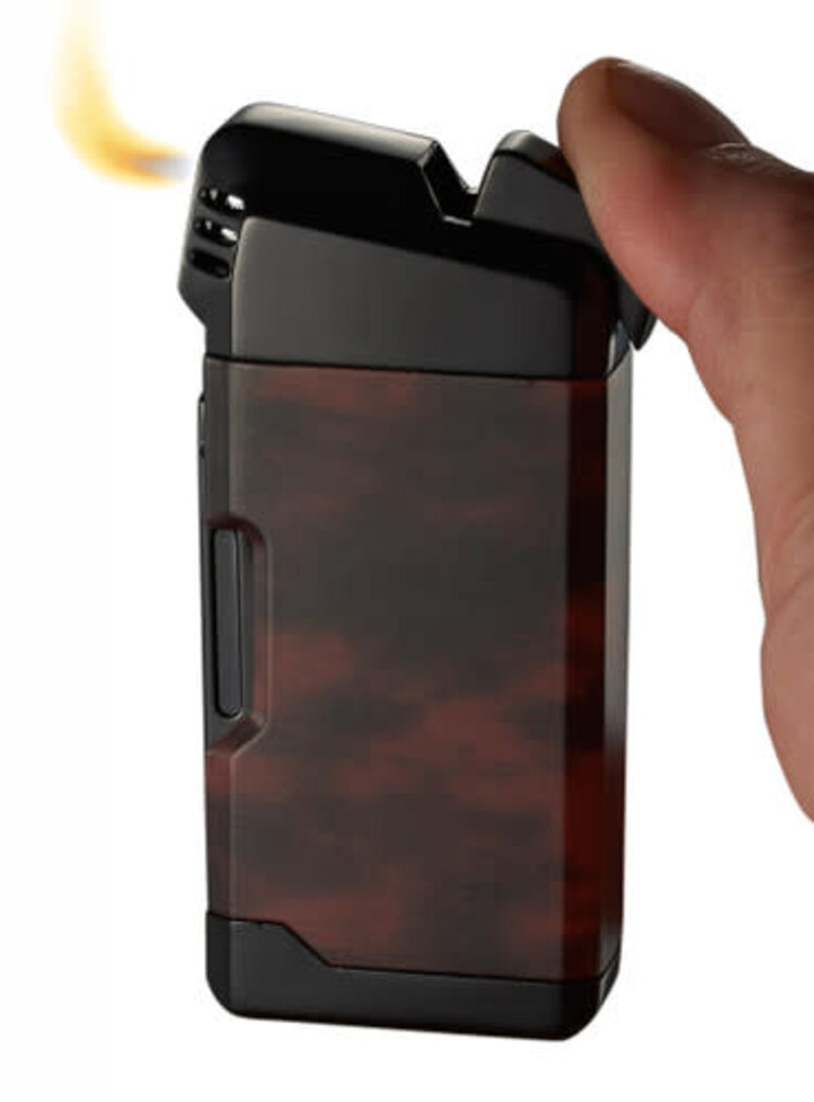Visol Accessories Visol Epirus Soft Flame Pipe Lighter - Dark Wood