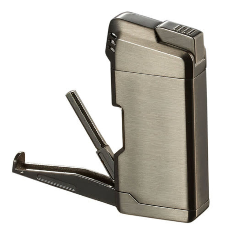 Visol Accessories Visol Epirus Soft Flame Pipe Lighter - Gunmetal