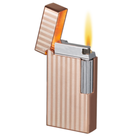 Visol Accessories Visol Zebra Flint Lighter Soft Flame - Polished Rose Gold