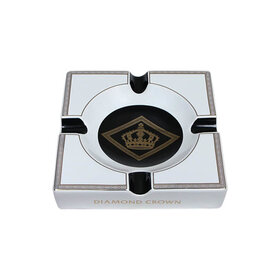 Diamond Crown Diamond Crown - Logo Ashtray - Black and White Ashtray