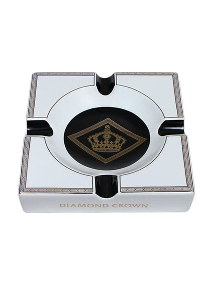 Diamond Crown - Logo Ashtray - Black and White Ashtray