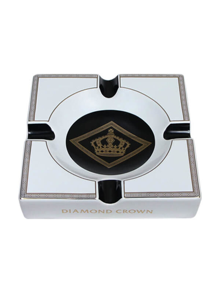 Diamond Crown Diamond Crown - Logo Ashtray - Black and White Ashtray