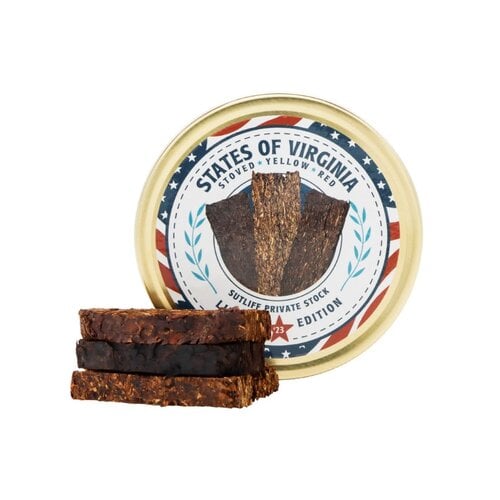 Sutliff Pipe Tobaccos Sutliff Private Stock States of Virginia Limited Edition Pipe Tobacco Tin 1.5 oz.