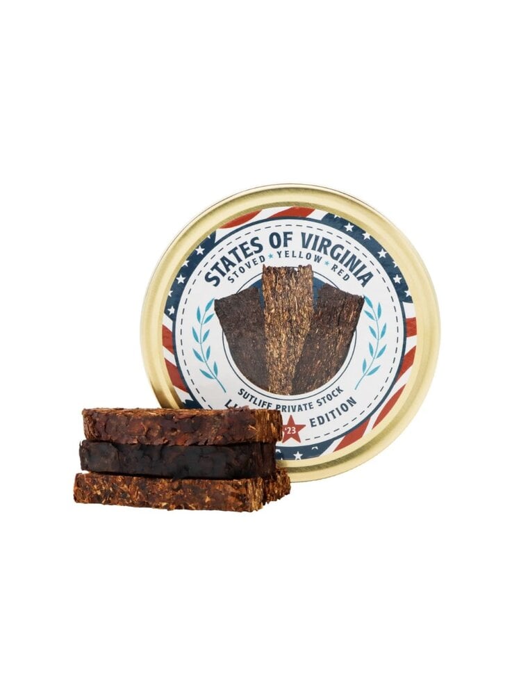 Sutliff Pipe Tobaccos Sutliff Private Stock States of Virginia Limited Edition Pipe Tobacco Tin 1.5 oz.