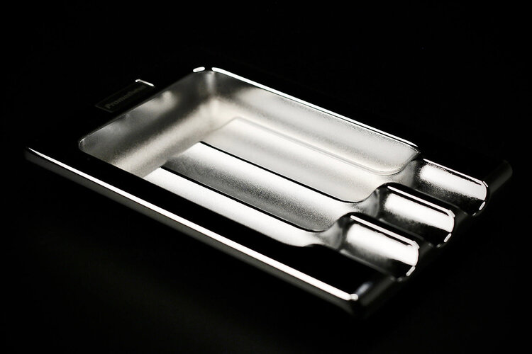 Prometheus Accessories Prometheus Metal 3 Cigar Ashtray - Chrome