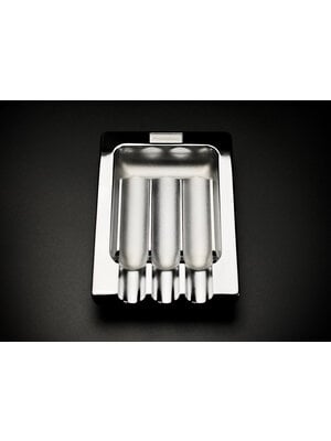 Prometheus Accessories Prometheus Metal 3 Cigar Ashtray - Chrome