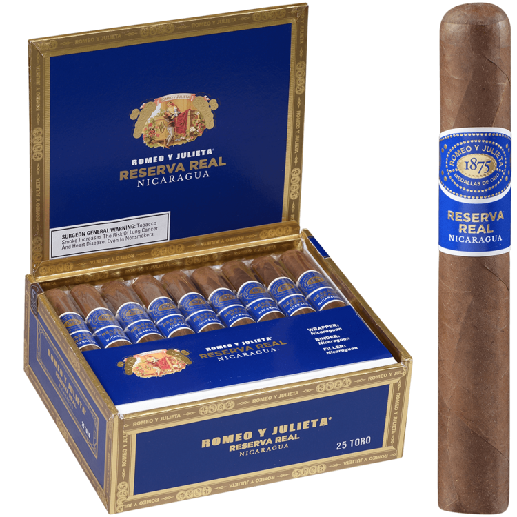 Romeo y Julieta Reserva Real Romeo Y Julieta Reserva Real Nicaragua Toro - Box 25