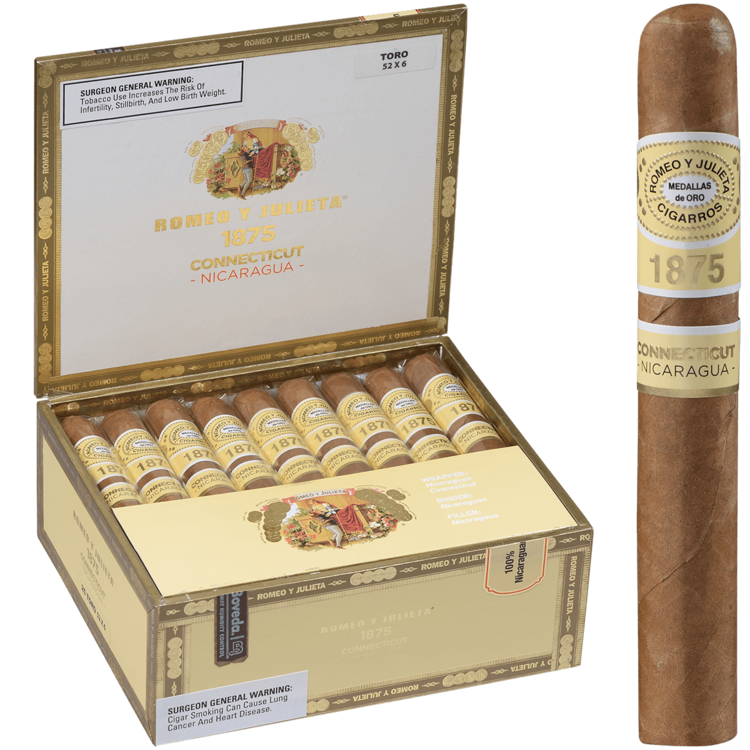 Romeo y Julieta 1875 Romeo y Julieta 1875 Connecticut Nicaragua Toro - single