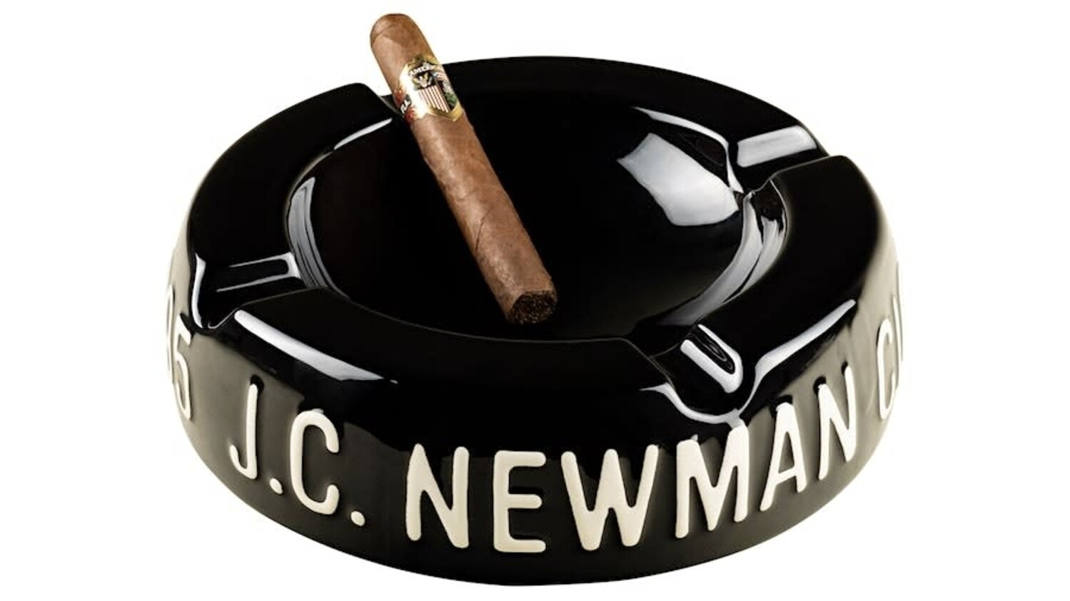 JC Newman Vintage Cigar Ashtray - Black