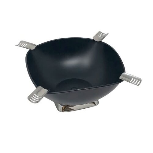 Prestige Imports Smokin Ash - Quadrangle Square Ashtray - Black Matte