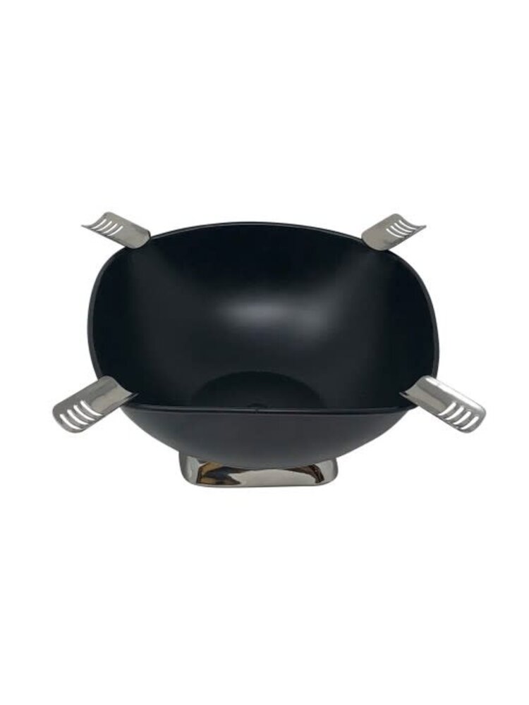 Prestige Imports Smokin Ash - Quadrangle Square Ashtray - Black Matte