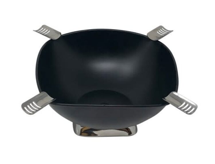 Prestige Imports Smokin Ash - Quadrangle Square Ashtray - Black Matte
