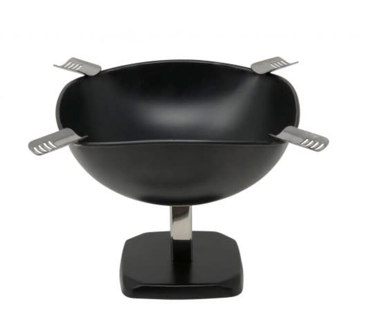 Prestige Imports Smokin Ash - Quadrangle Square Ashtray Tall - Black Matte