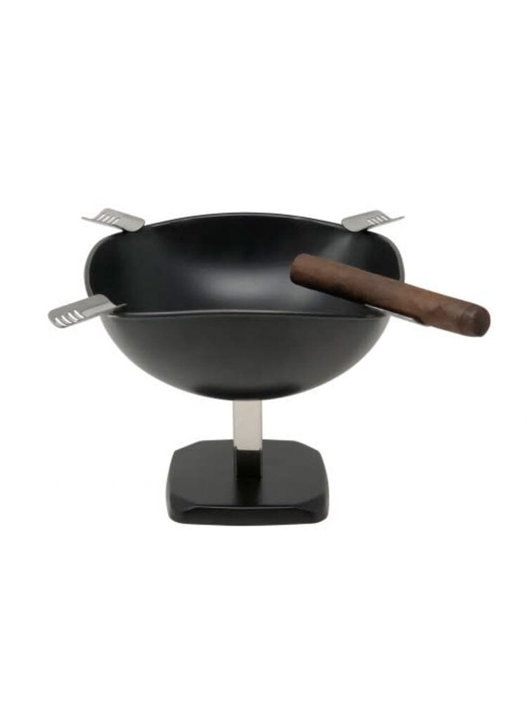 Prestige Imports Smokin Ash - Quadrangle Square Ashtray Tall - Black Matte