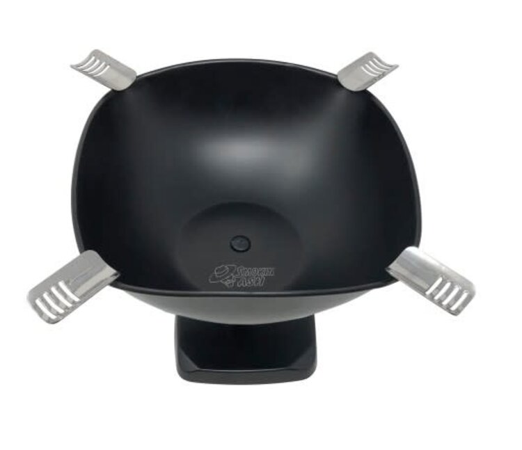Prestige Imports Smokin Ash - Quadrangle Square Ashtray Tall - Black Matte