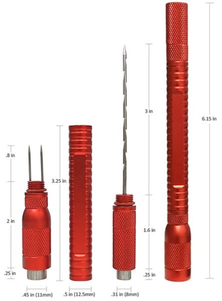 Prestige Imports SPARTAN 4-IN-1 DRAW TOOL - RED