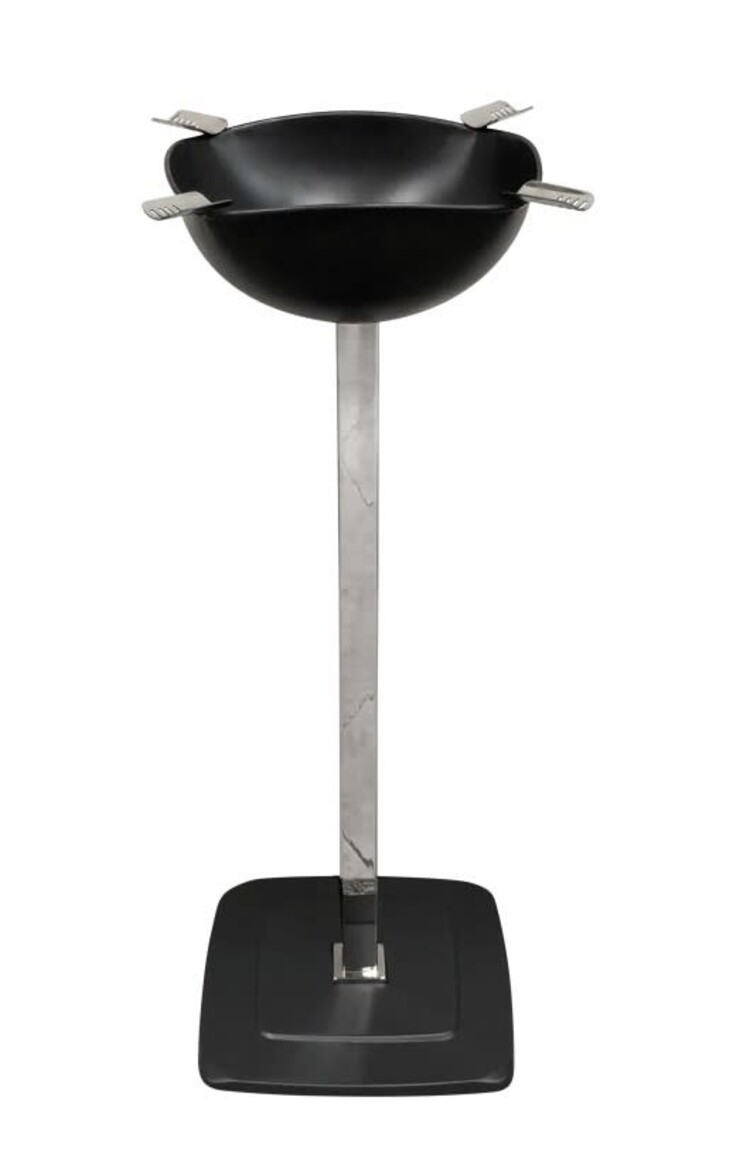 Prestige Imports Smokin Ash - Quadrangle Square Standing Ashtray - Black Matte