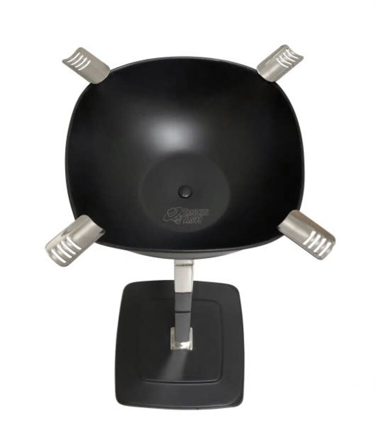 Prestige Imports Smokin Ash - Quadrangle Square Standing Ashtray - Black Matte