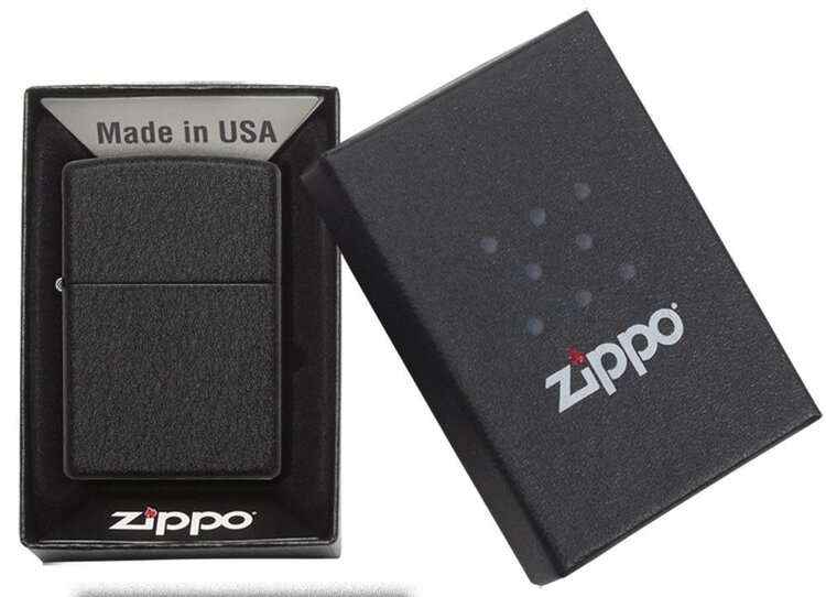 Zippo Zippo Lighter - Black Crackle