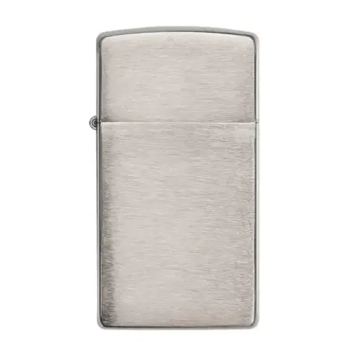 Zippo Zippo Lighter Slim- Brushed Chrome