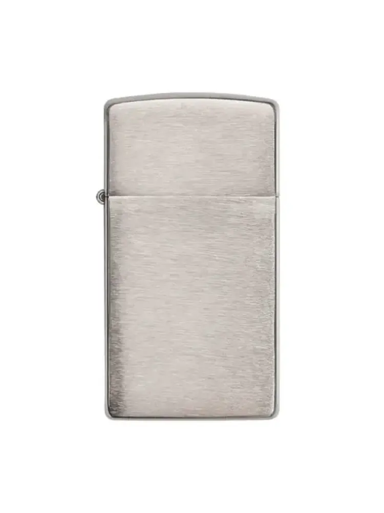 Zippo Zippo Lighter Slim- Brushed Chrome