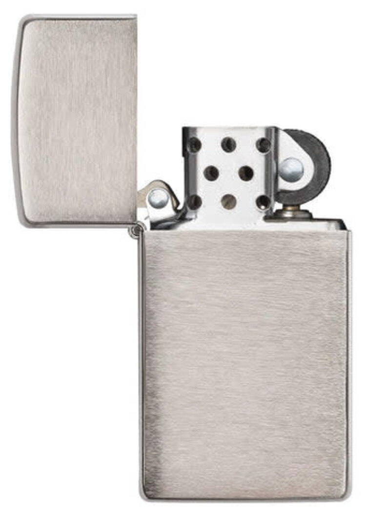 Zippo Zippo Lighter Slim- Brushed Chrome