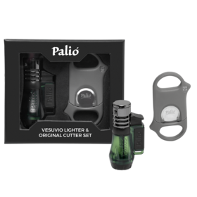 Palio Vesuvio Lighter and Grey Cutter Set