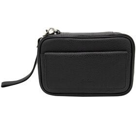 Brigham Pipes Brigham 4 Pipe Case - Black Leather