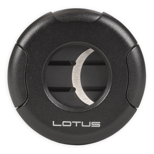 Lotus Lotus Meteor - Round Cigar Cutter - Black Matte Crackle