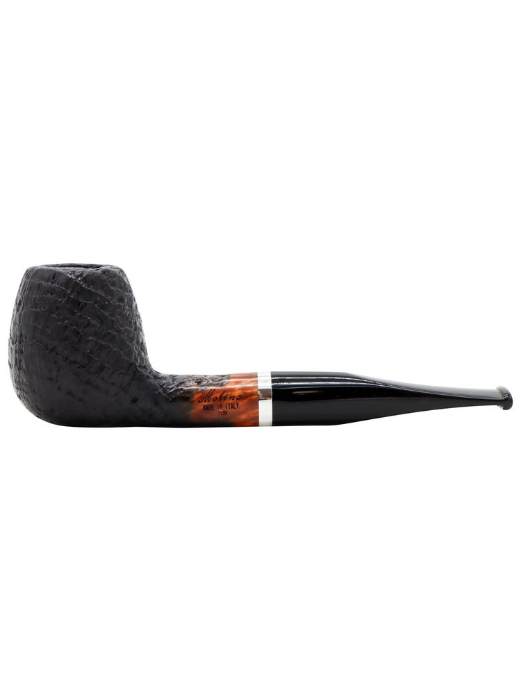 Molina Pipes Molina Pipe Barasso Sandblast (9mm) Black and Brown 109