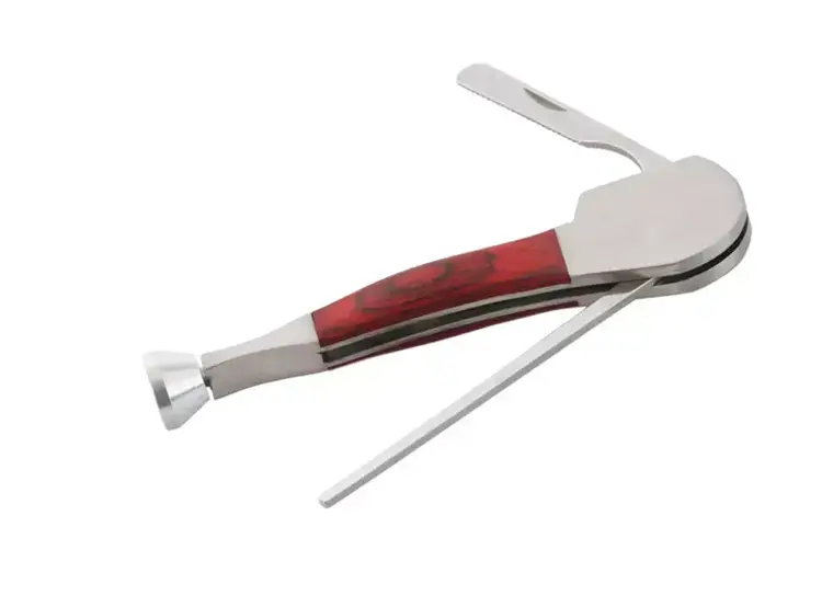 Pipe Shaped Pipe Knife - Steel and Wood
