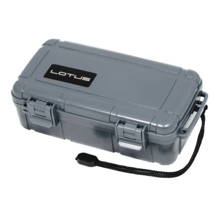 Lotus Lotus VC10 Travel Humidor - Grey - Holds 10 cigars