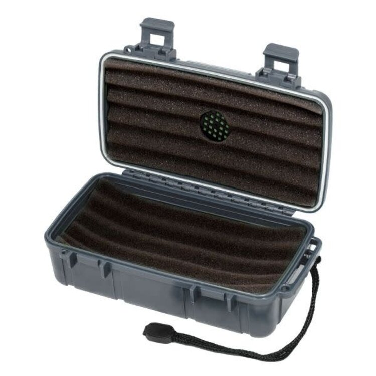 Lotus Lotus VC10 Travel Humidor - Grey - Holds 10 cigars