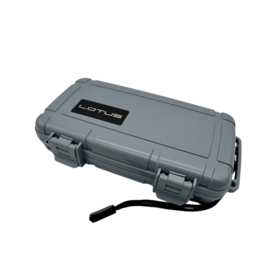 Lotus Lotus VC05 Travel Humidor - Grey - Holds 5 cigars