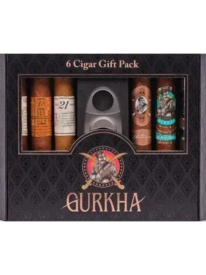 Gurkha Cigars Gurkha 6 Cigar Sampler with Cutter