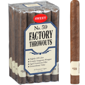 J.C. Newman Factory Cigars Factory Thow Outs #59 Sweets - Bdl. 20