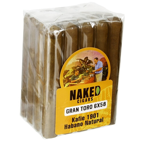 Kafie 1901 Naked Cigars by Kafie 1901 Gran Toro - Natural - Bdl 20