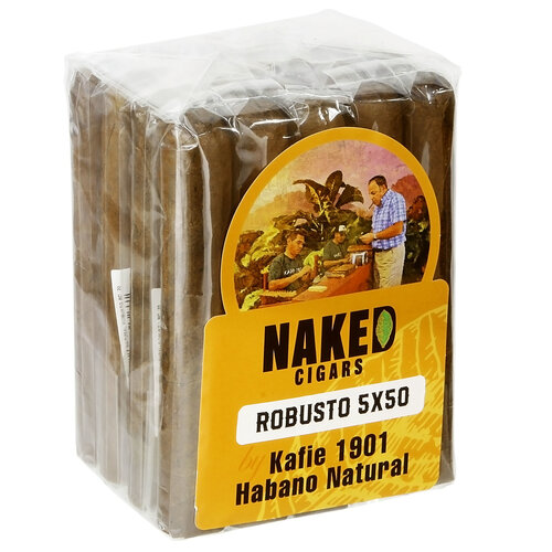 Kafie 1901 Naked Cigars by Kafie 1901 Robusto - Natural - Bdl 20